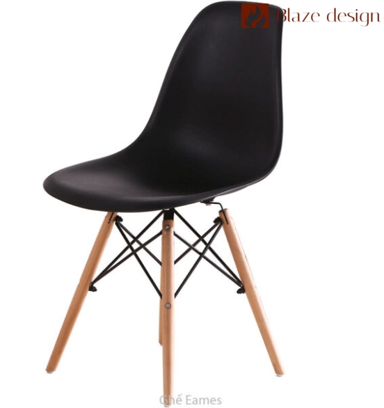 Ghế nhựa Eames chân gỗ
